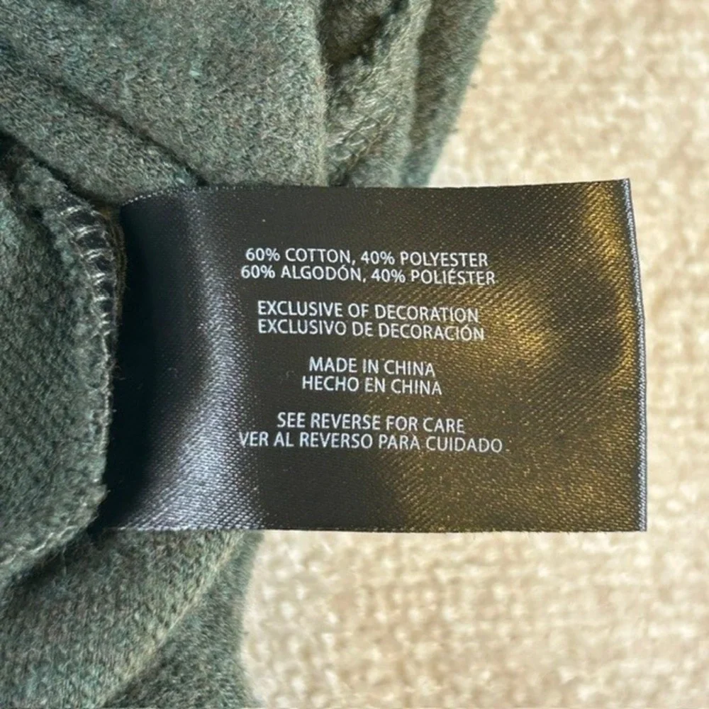 Banana Republic Men's Olive Green 1/4 Quarter Zip Pullover Sweater LG